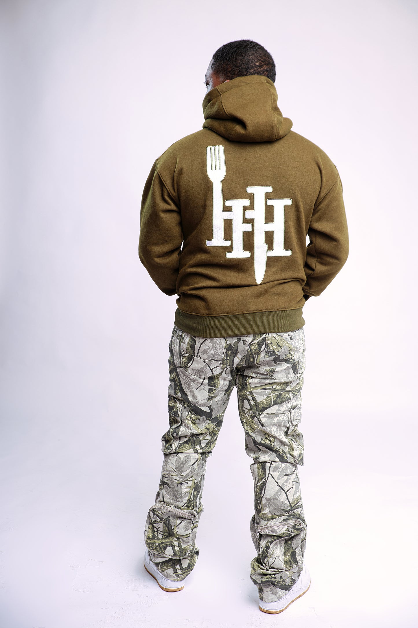 Hungry Hustle Hoodie- Olive Green