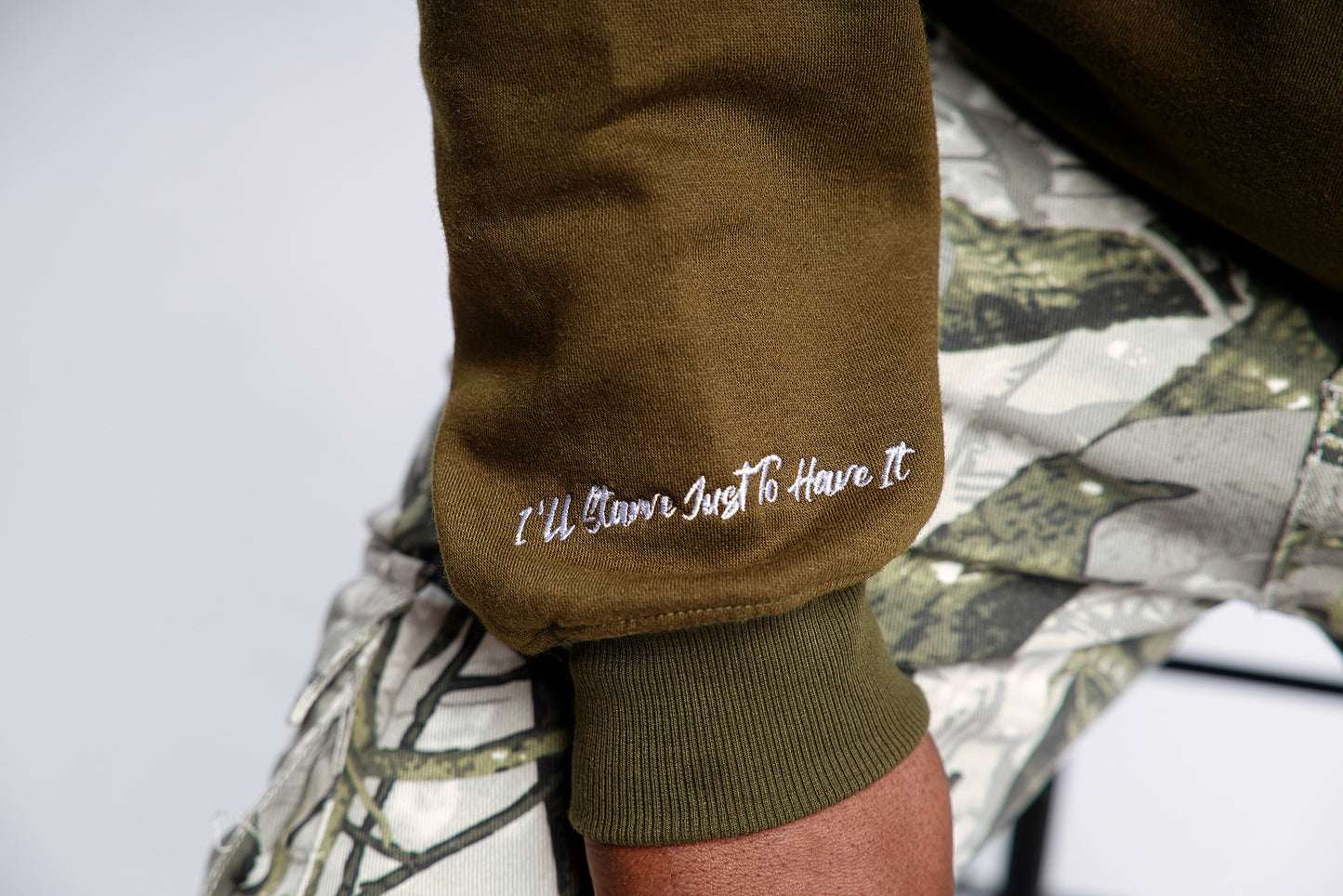 Hungry Hustle Hoodie- Olive Green