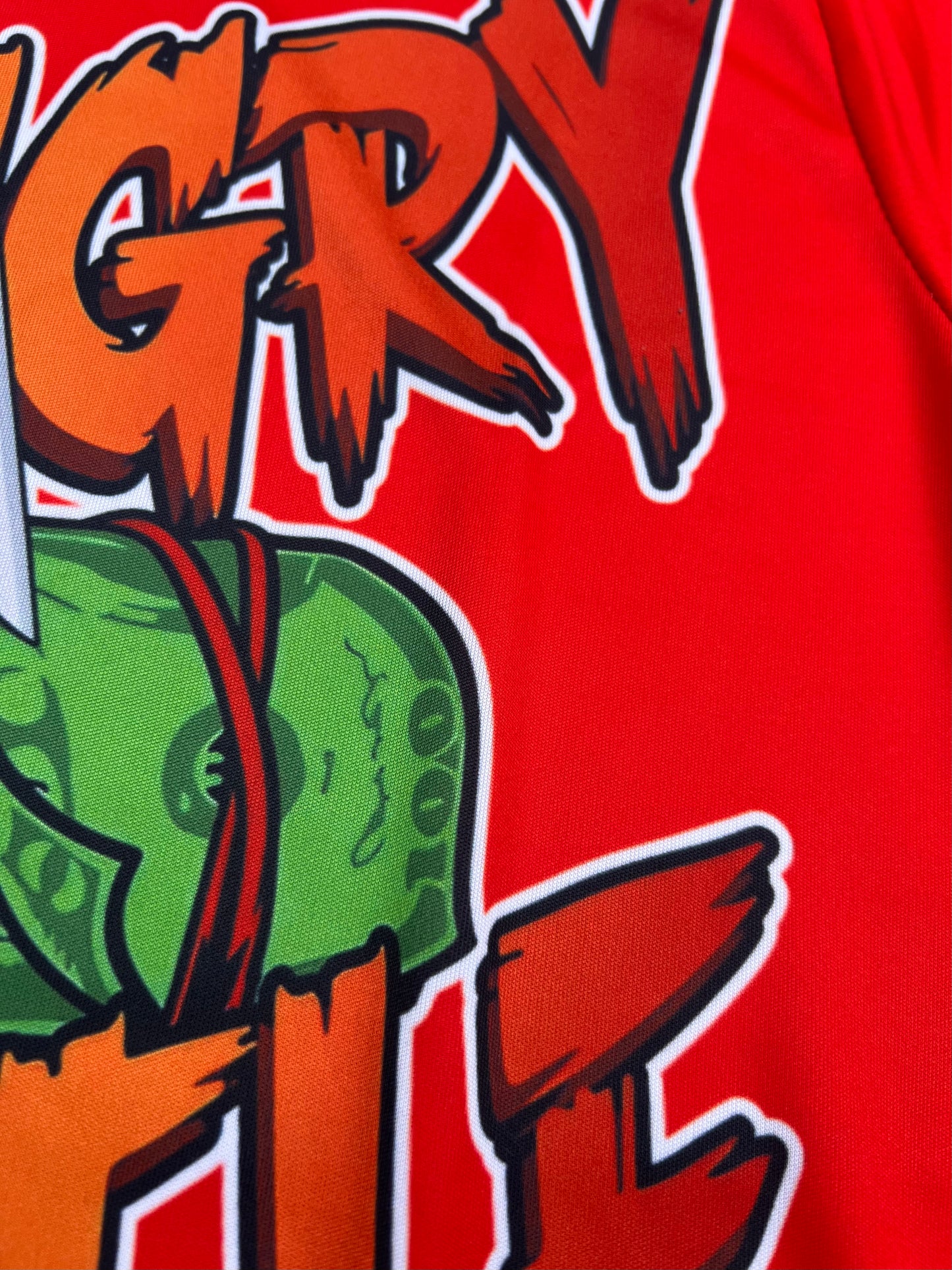 Crimson Hungry Hustle Graphic T-Shirt