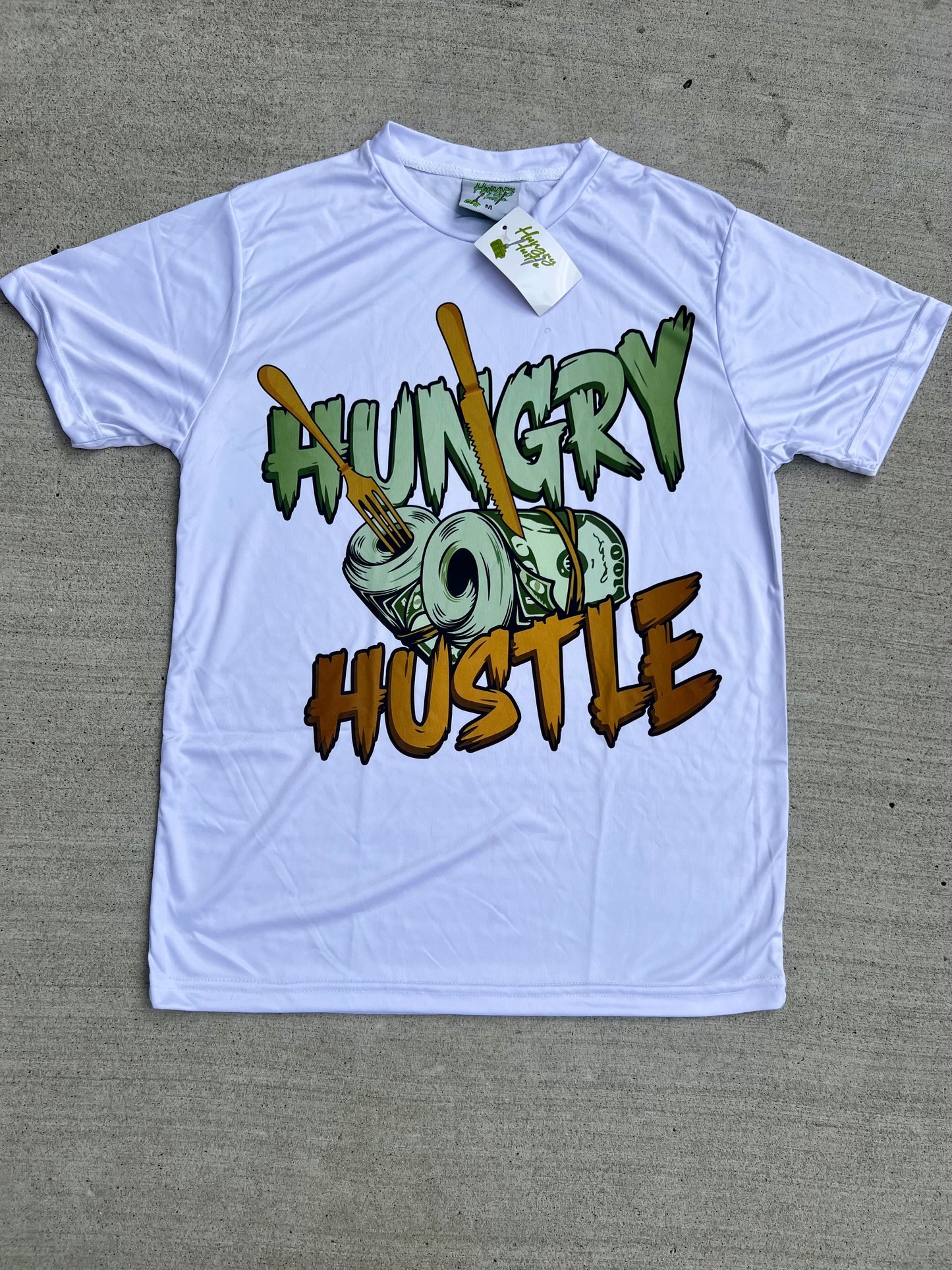 Champagne & Copper Hungry Hustle Graphic T-Shirt