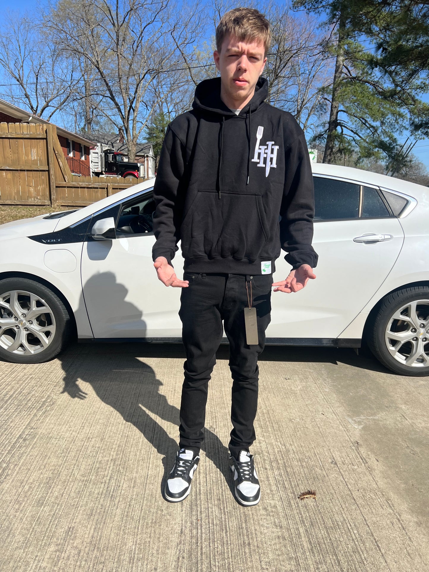Hungry Hustle Hoodie-Black