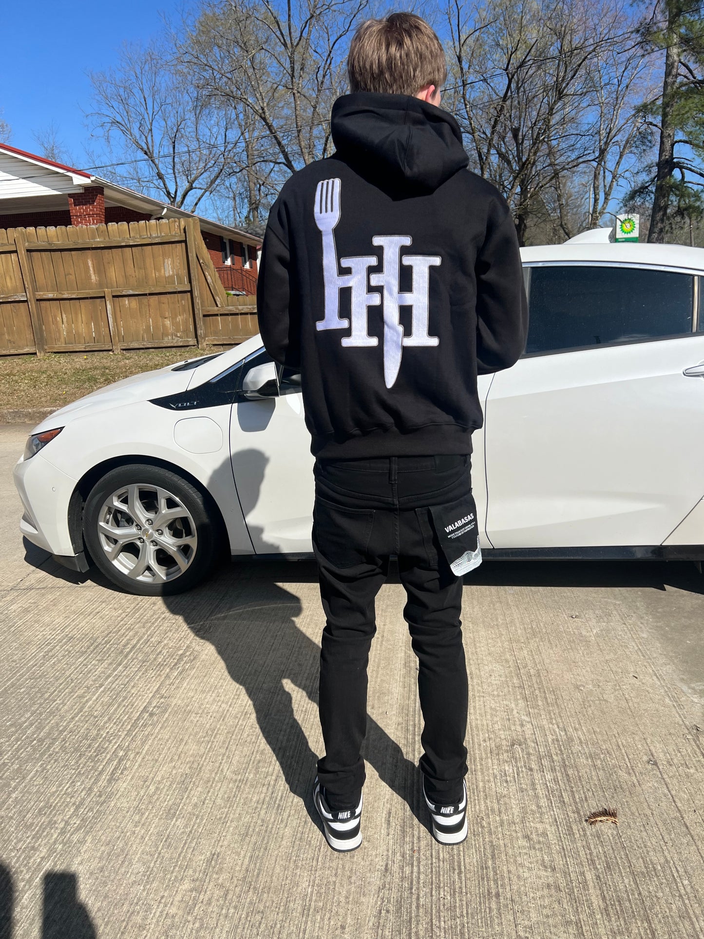Hungry Hustle Hoodie-Black